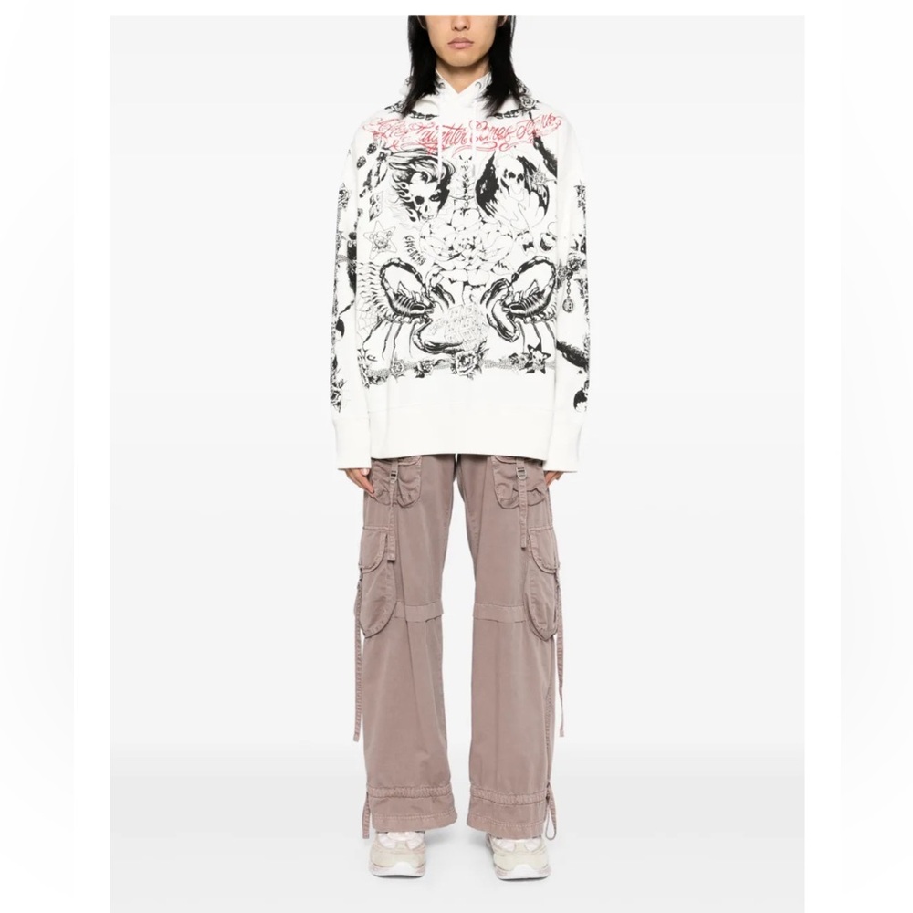 GIVENCHY Graphic Print Hoodie L nwot